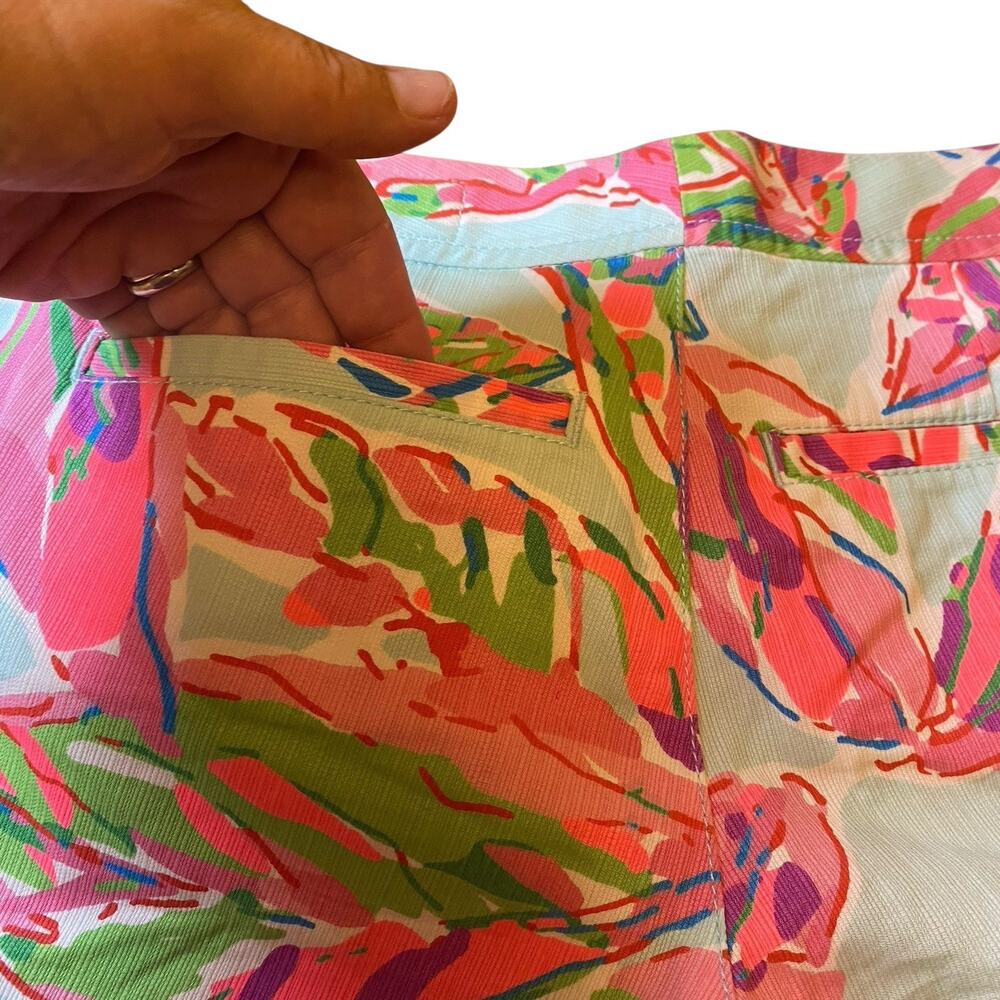 Lilly Pulitzer Buttercup In The Vias Shorts Size 0 Scalloped Edge 5" Inseam - Picture 9 of 13